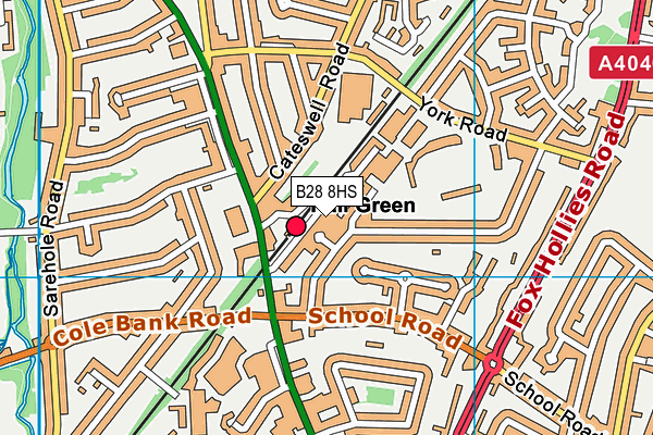 B28 8HS map - OS VectorMap District (Ordnance Survey)