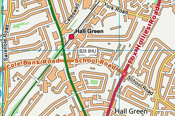 B28 8HU map - OS VectorMap District (Ordnance Survey)