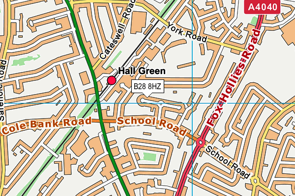 B28 8HZ map - OS VectorMap District (Ordnance Survey)