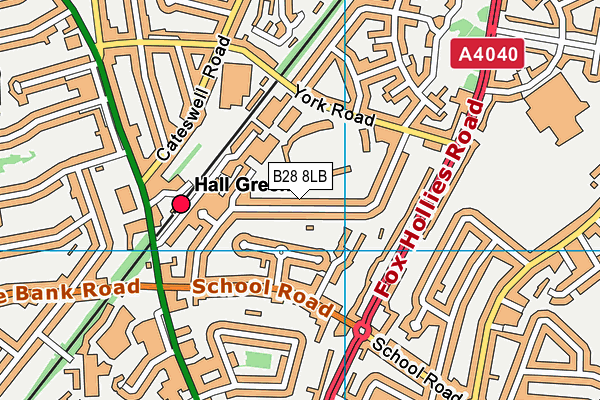 B28 8LB map - OS VectorMap District (Ordnance Survey)