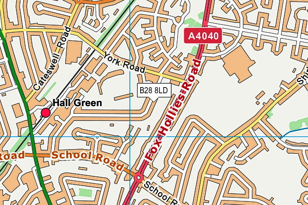 B28 8LD map - OS VectorMap District (Ordnance Survey)