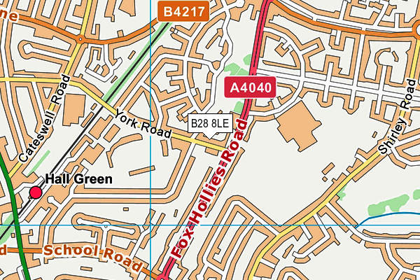 B28 8LE map - OS VectorMap District (Ordnance Survey)