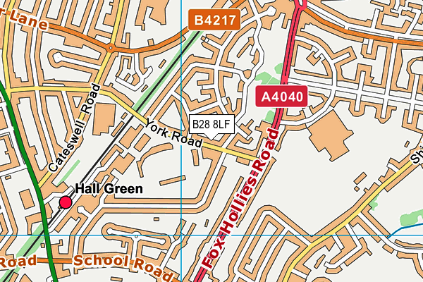 B28 8LF map - OS VectorMap District (Ordnance Survey)