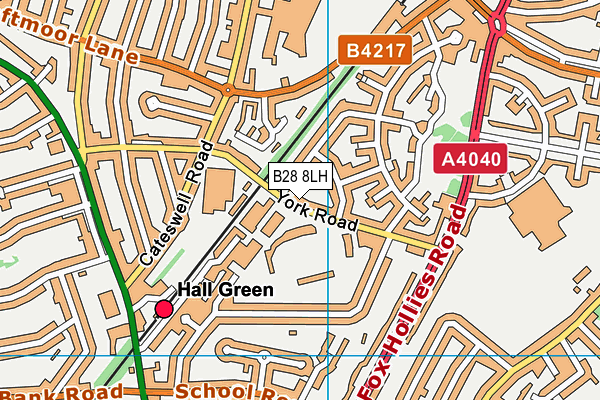 B28 8LH map - OS VectorMap District (Ordnance Survey)