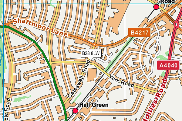 B28 8LW map - OS VectorMap District (Ordnance Survey)