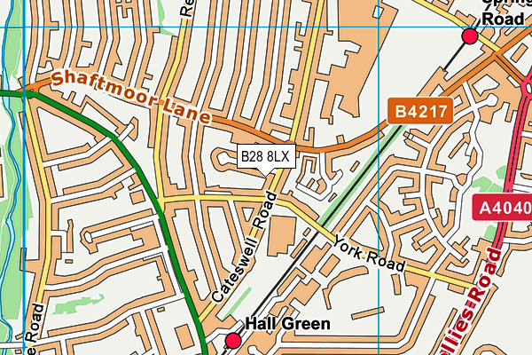 B28 8LX map - OS VectorMap District (Ordnance Survey)