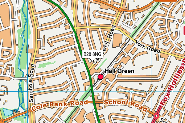 B28 8NG map - OS VectorMap District (Ordnance Survey)