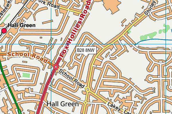 B28 8NW map - OS VectorMap District (Ordnance Survey)