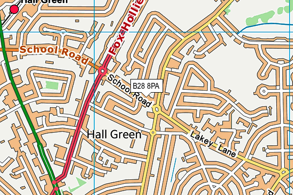 B28 8PA map - OS VectorMap District (Ordnance Survey)