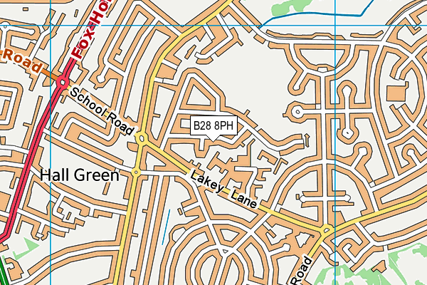 B28 8PH map - OS VectorMap District (Ordnance Survey)