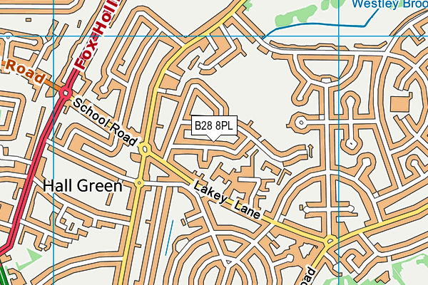 B28 8PL map - OS VectorMap District (Ordnance Survey)