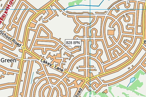 B28 8PN map - OS VectorMap District (Ordnance Survey)