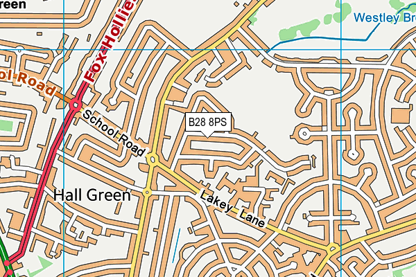 B28 8PS map - OS VectorMap District (Ordnance Survey)