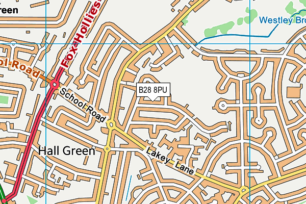 B28 8PU map - OS VectorMap District (Ordnance Survey)