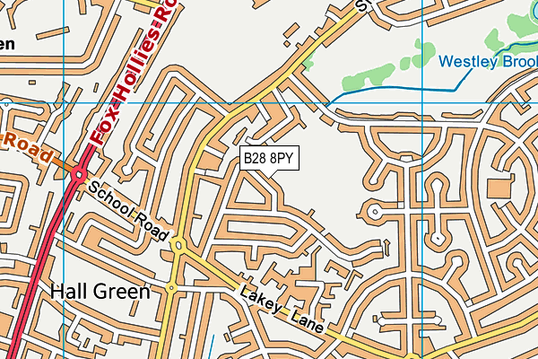 B28 8PY map - OS VectorMap District (Ordnance Survey)