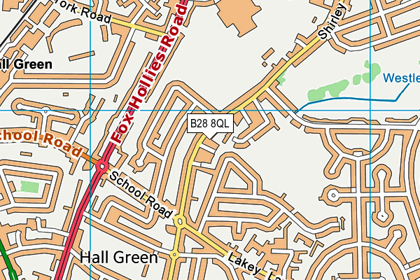 B28 8QL map - OS VectorMap District (Ordnance Survey)