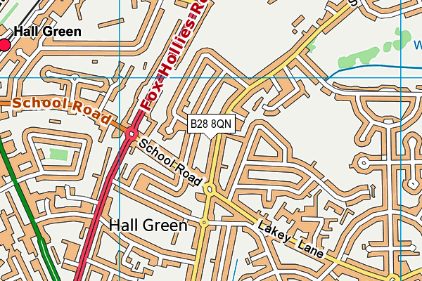 B28 8QN map - OS VectorMap District (Ordnance Survey)