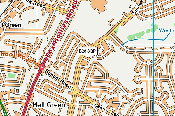 B28 8QP map - OS VectorMap District (Ordnance Survey)