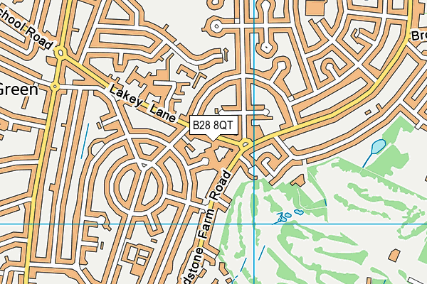 B28 8QT map - OS VectorMap District (Ordnance Survey)