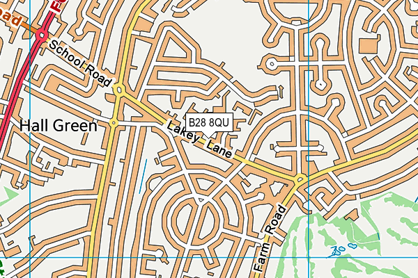 B28 8QU map - OS VectorMap District (Ordnance Survey)