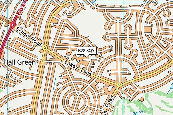 B28 8QY map - OS VectorMap District (Ordnance Survey)