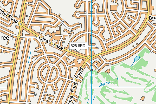B28 8RD map - OS VectorMap District (Ordnance Survey)