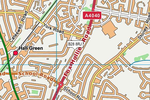 B28 8RJ map - OS VectorMap District (Ordnance Survey)