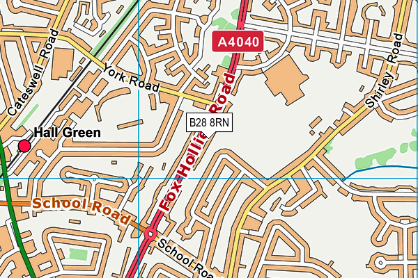 B28 8RN map - OS VectorMap District (Ordnance Survey)