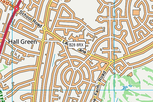 B28 8RX map - OS VectorMap District (Ordnance Survey)