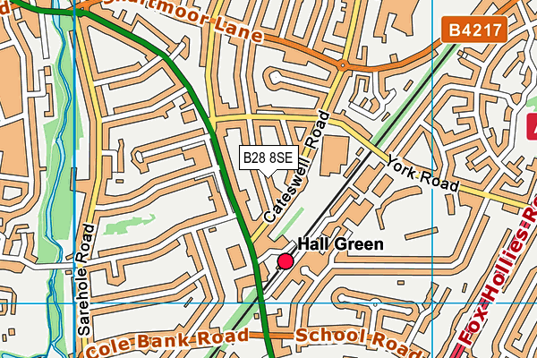 B28 8SE map - OS VectorMap District (Ordnance Survey)