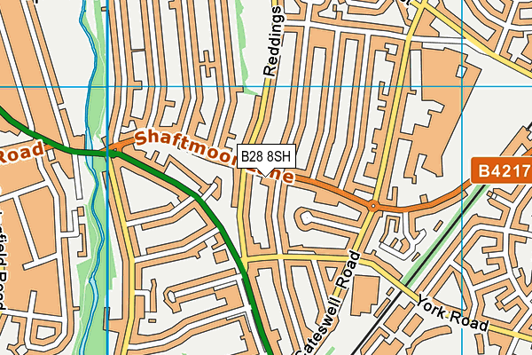 B28 8SH map - OS VectorMap District (Ordnance Survey)