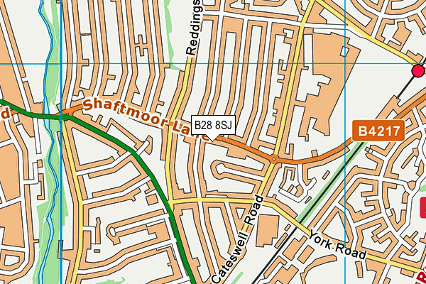 B28 8SJ map - OS VectorMap District (Ordnance Survey)