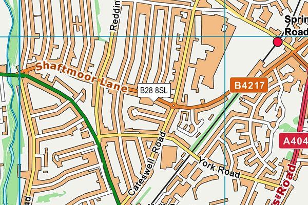 B28 8SL map - OS VectorMap District (Ordnance Survey)