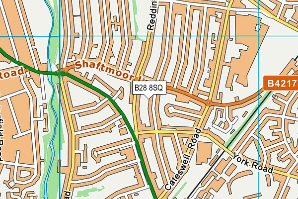 B28 8SQ map - OS VectorMap District (Ordnance Survey)