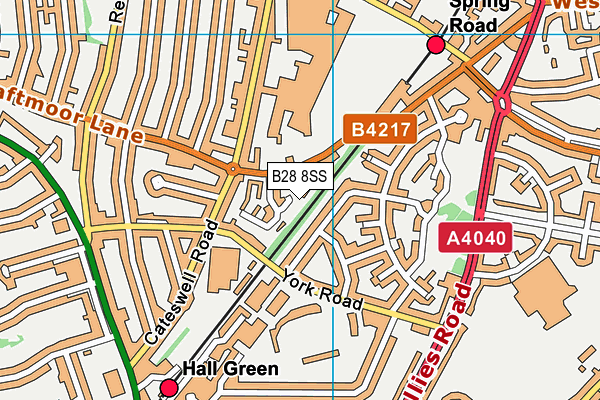 B28 8SS map - OS VectorMap District (Ordnance Survey)