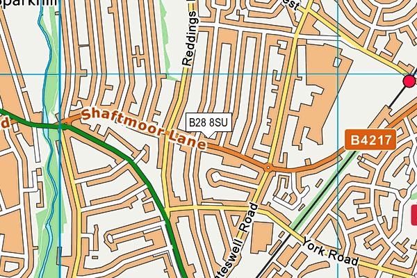 B28 8SU map - OS VectorMap District (Ordnance Survey)