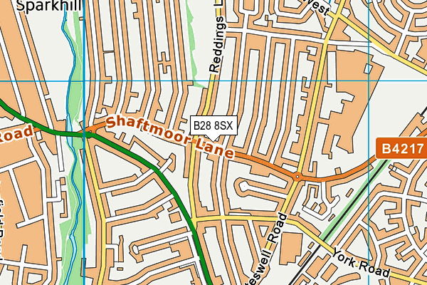 B28 8SX map - OS VectorMap District (Ordnance Survey)