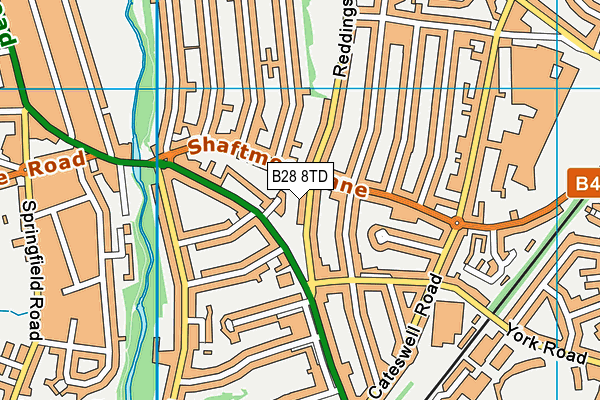 B28 8TD map - OS VectorMap District (Ordnance Survey)