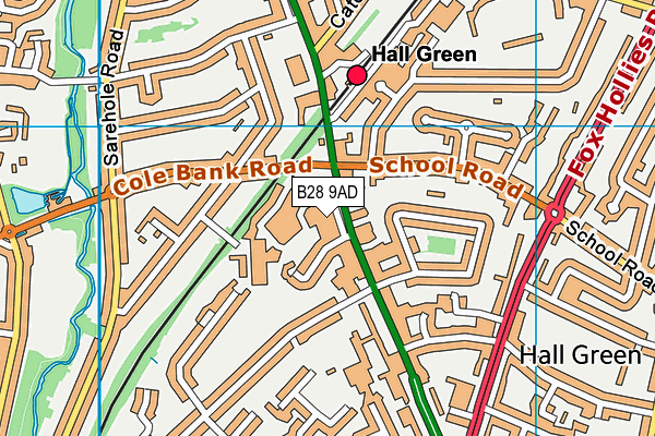 B28 9AD map - OS VectorMap District (Ordnance Survey)