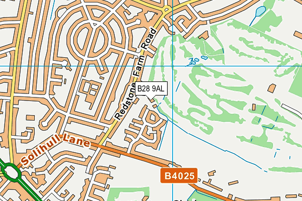 B28 9AL map - OS VectorMap District (Ordnance Survey)