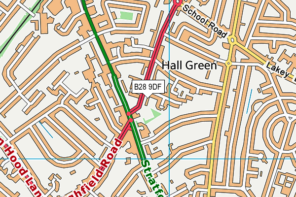 B28 9DF map - OS VectorMap District (Ordnance Survey)