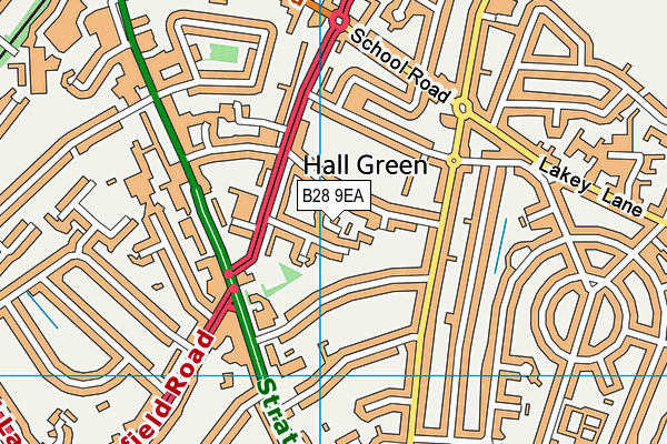 B28 9EA map - OS VectorMap District (Ordnance Survey)