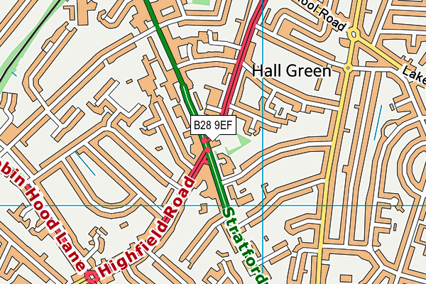 B28 9EF map - OS VectorMap District (Ordnance Survey)