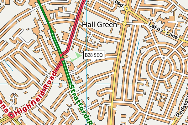 B28 9EQ map - OS VectorMap District (Ordnance Survey)