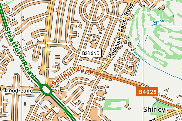B28 9ND map - OS VectorMap District (Ordnance Survey)