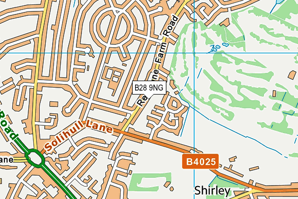 B28 9NG map - OS VectorMap District (Ordnance Survey)