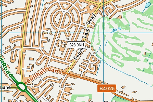 B28 9NH map - OS VectorMap District (Ordnance Survey)