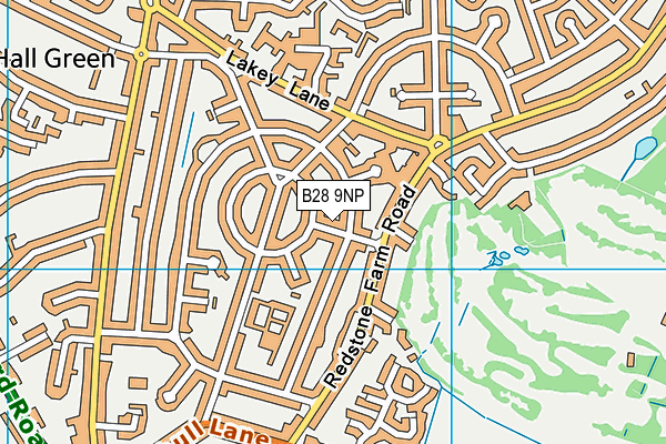 B28 9NP map - OS VectorMap District (Ordnance Survey)