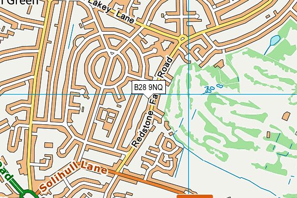 B28 9NQ map - OS VectorMap District (Ordnance Survey)
