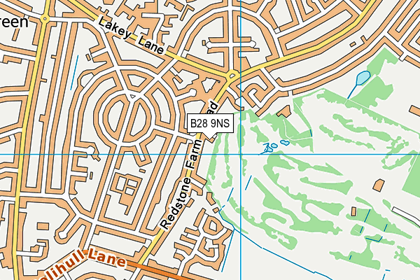 B28 9NS map - OS VectorMap District (Ordnance Survey)